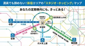 スタジオホッピングの説明図