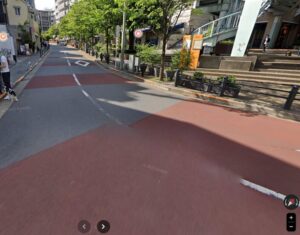 代官山駅北口あたり