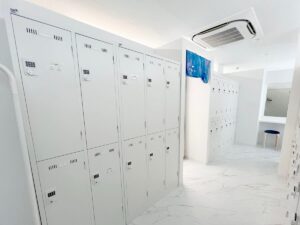 高田馬場スタジオのロッカールームの写真